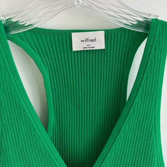 Wilfred Green Ribbed Tank Top - Picture 3 of 11